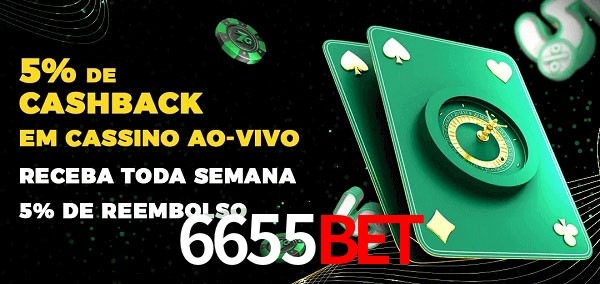 Promoções do cassino ao Vivo 6655bet